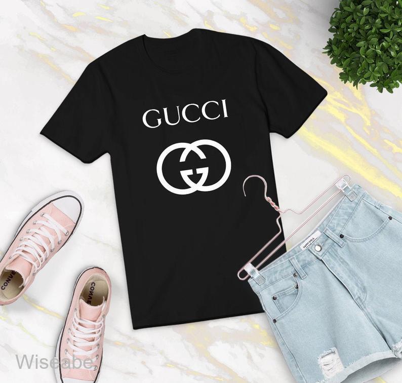 Gucci-Logo-Unisex-T-Shirt-WTS408 Gucci Logo Unisex T-Shirt WTS408