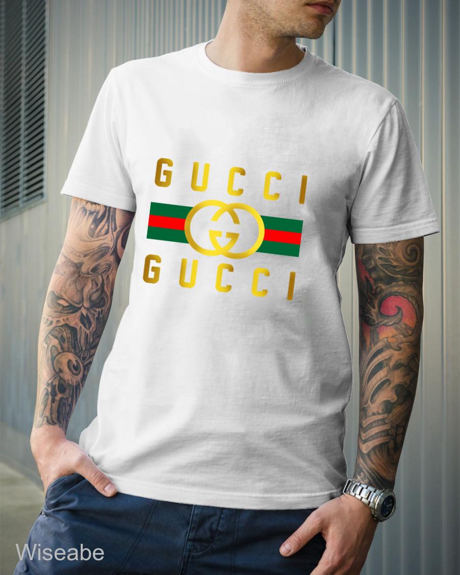 Gucci-Logo-Unisex-T-Shirt-WTS438 Gucci Logo Unisex T-Shirt WTS438