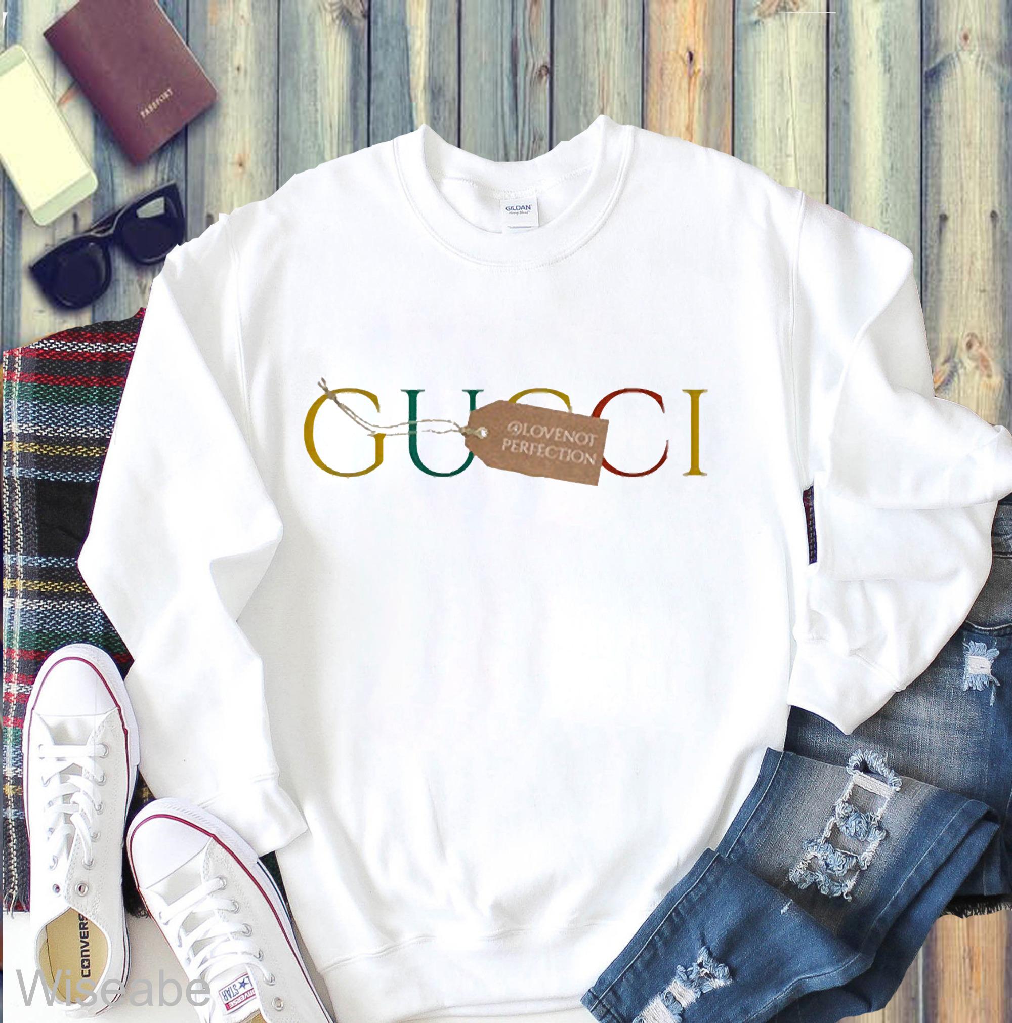Gucci-Logo-Unisex-T-Shirt-WTS443 Gucci Logo Unisex T-Shirt WTS443