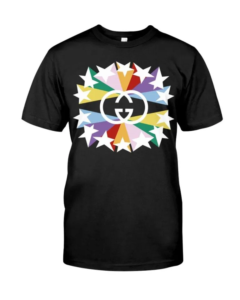 Gucci-Star-Black-Luxury-Brand-Unisex-T-Shirt-Kid-T-Shirt-LTS030 Gucci Star Black Luxury Brand Unisex T-Shirt Kid T-Shirt LTS030