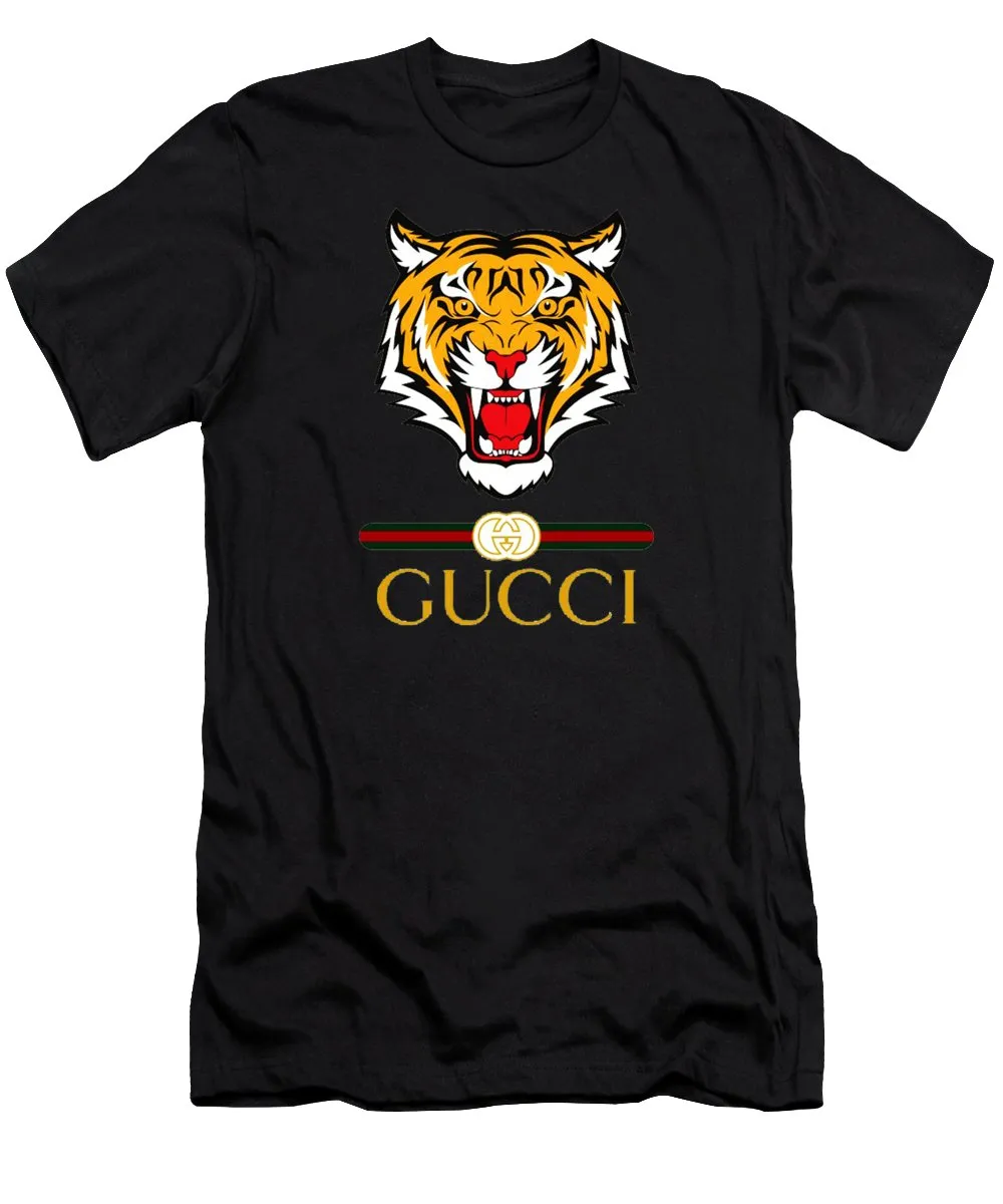 Gucci-Tiger-Black-Luxury-Brand-Unisex-T-Shirt-Kid-T-Shirt-LTS018 Gucci Tiger Black Luxury Brand Unisex T-Shirt Kid T-Shirt LTS018