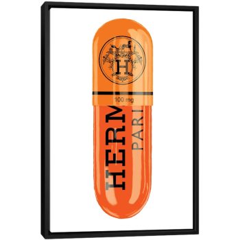 Hermes 100MG - Black Framed Canvas