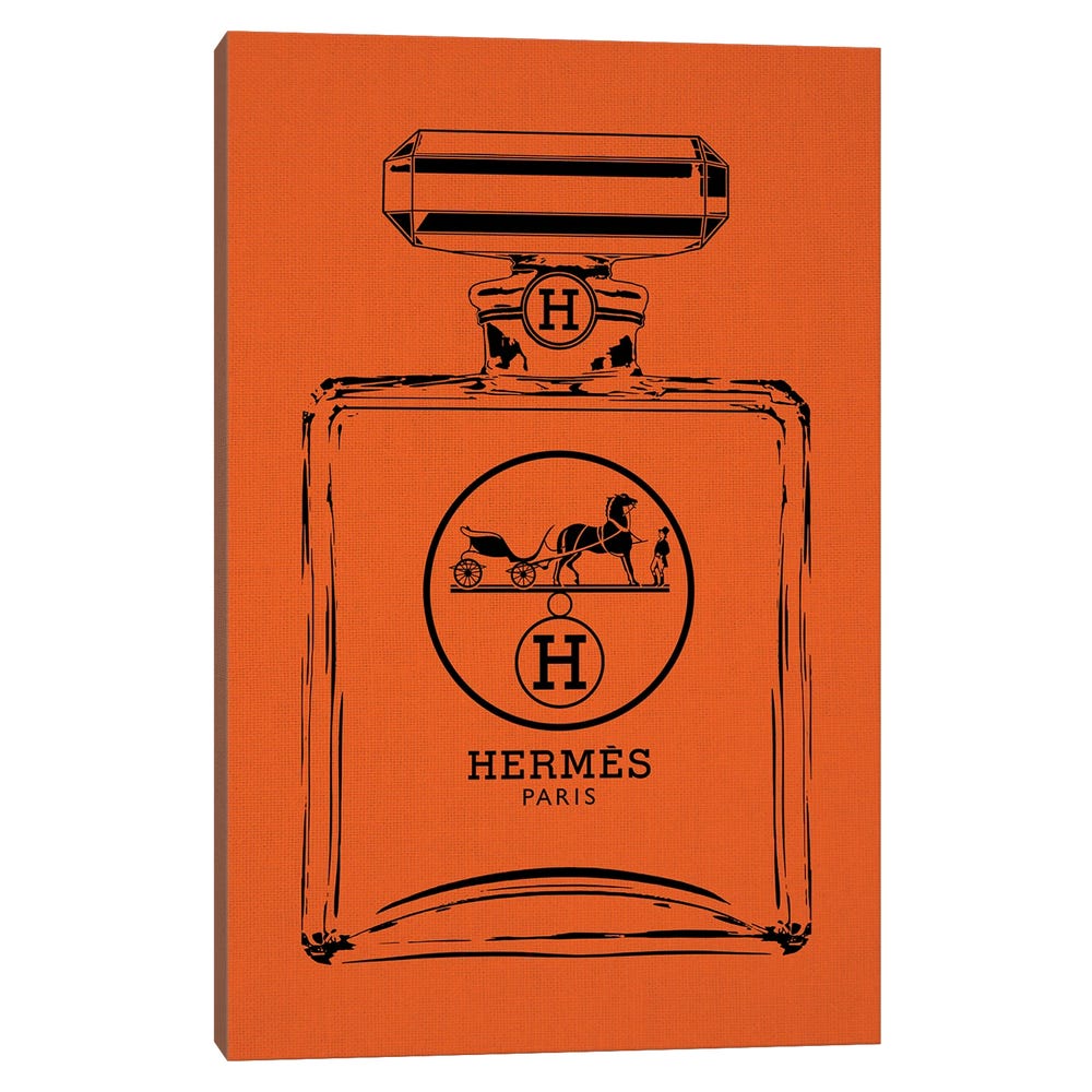 Hermes-Black-Black-Framed-Canvas-Stretched-Wrapped-Canvas-Print-Wall-Art-Decor-1 Stretched Wrapped Canvas Print