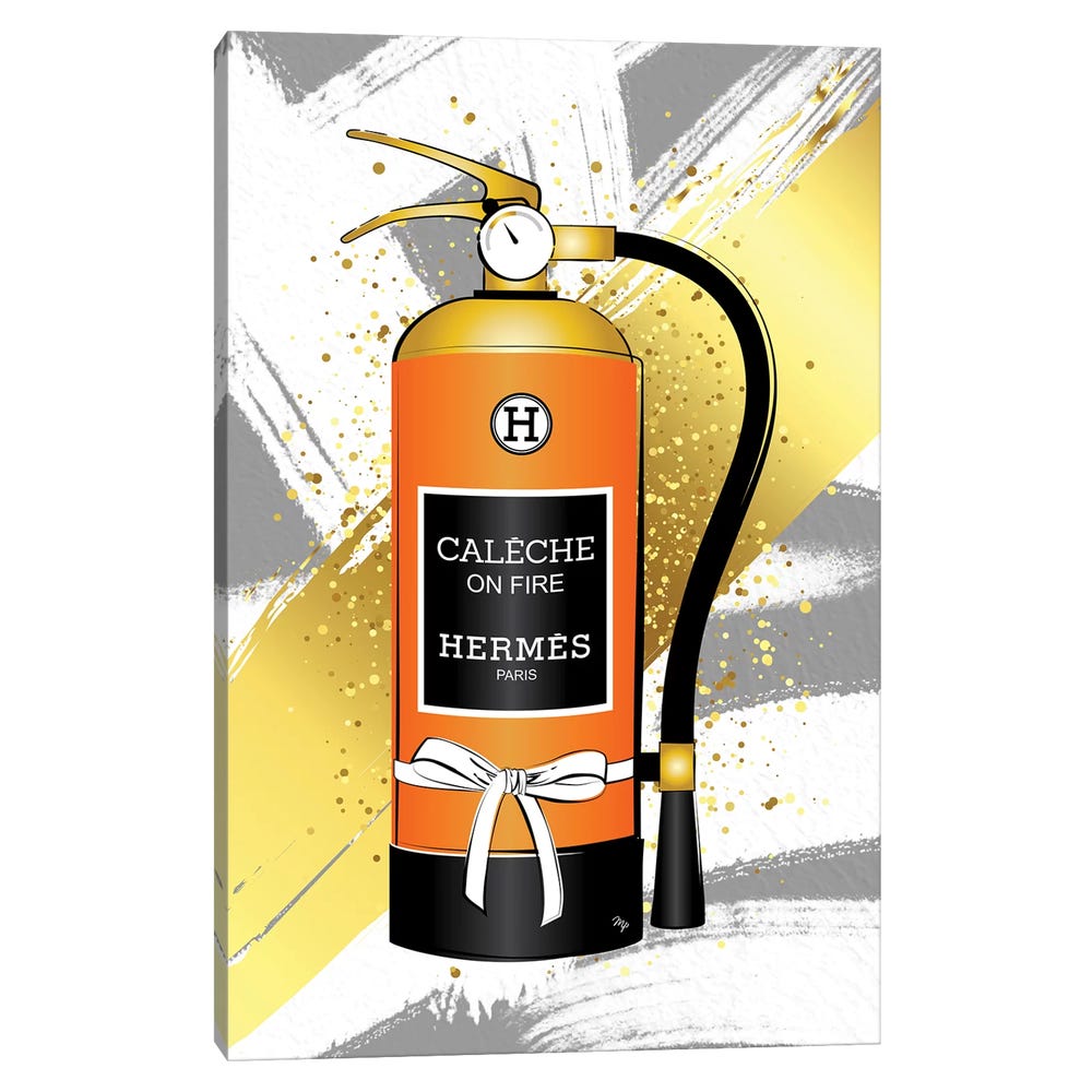 Hermes-Fire-Black-Framed-Canvas-Stretched-Wrapped-Canvas-Print-Wall-Art-Decor-1 Stretched Wrapped Canvas Print