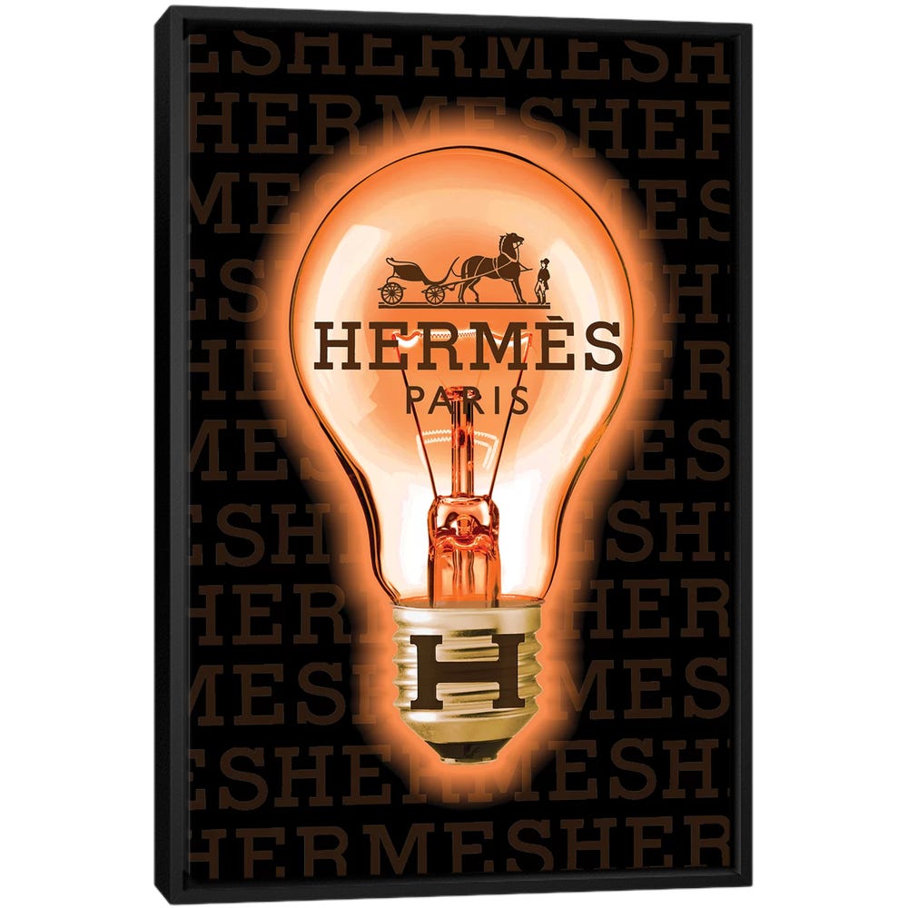 Hermes-Is-A-Good-Idea-Black-Framed-Canvas-Stretched-Wrapped-Canvas-Print-Wall-Art-Decor Hermes Is A Good Idea - Black Framed Canvas