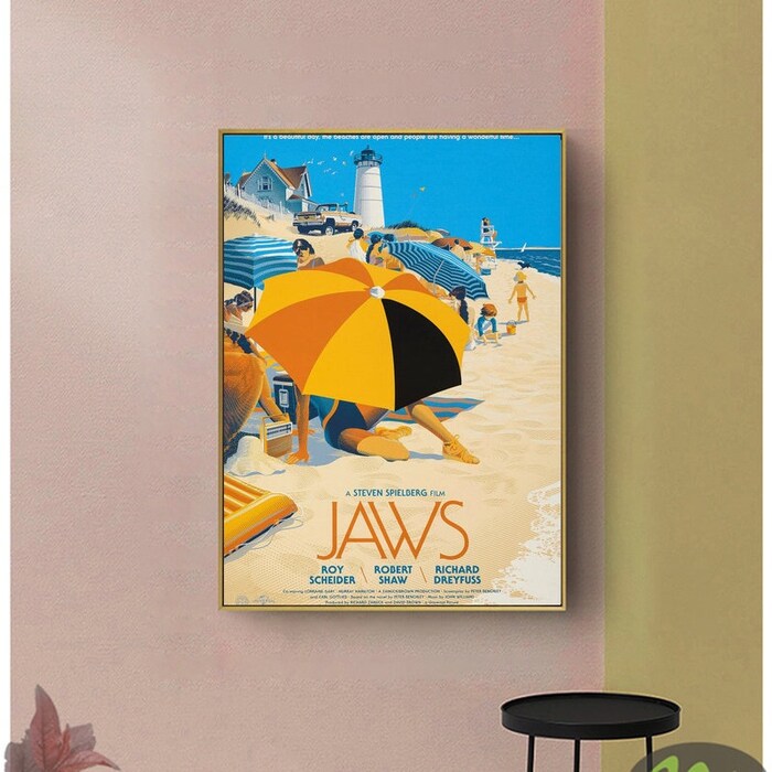 Jaws-1975-Movie-Film-Poster-Print-Canvas-Wall-Art-Decor-1