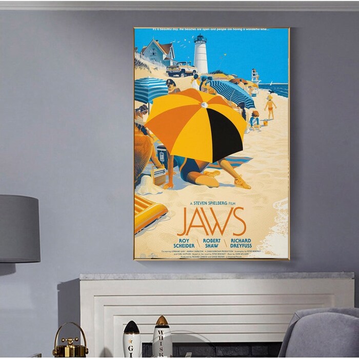 Jaws-1975-Movie-Film-Poster-Print-Canvas-Wall-Art-Decor-2