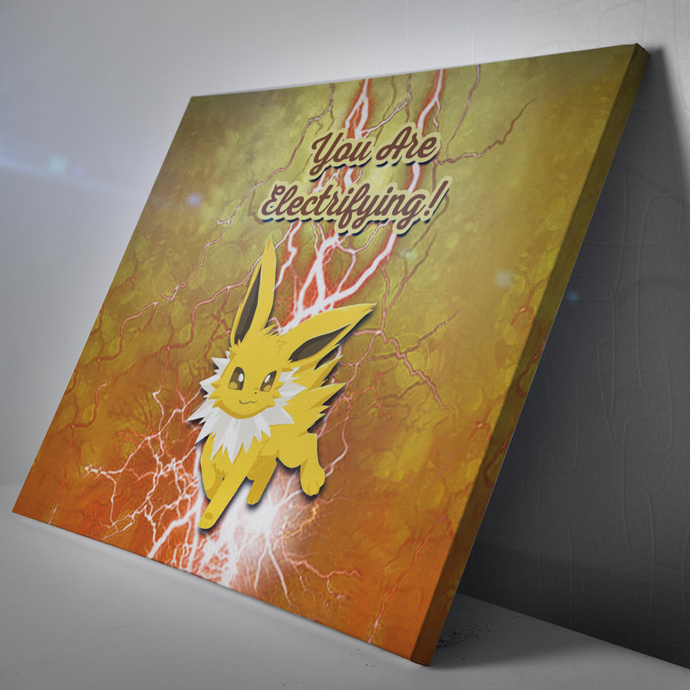 Jolteon-Electrifying-Pokemon-Canvas-Poster-Print-Wall-Art-Decor-1