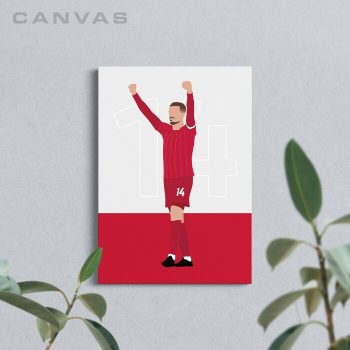 Jordan Henderson Liverpool Football Canvas Poster Print Wall Art Decor