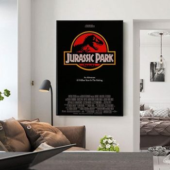 Jurassic Park Movie Film Poster Print Canvas Wall Art Decor