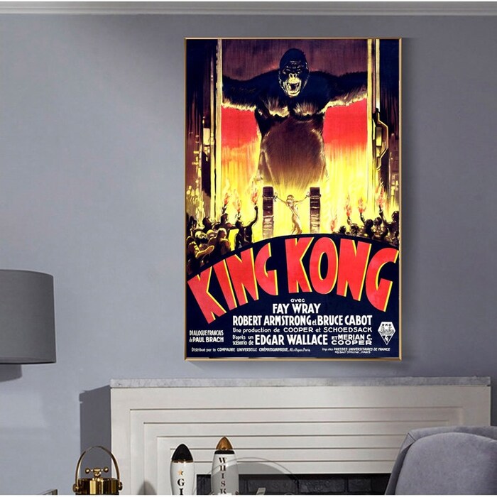 King-Kong-1933-Vintage-Original-Movie-Poster-Film-Print-Canvas-Wall-Art-Decor-2