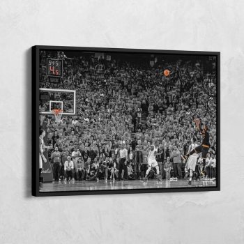 Kyrie Irving Drains the Clutch Three in Game 7 of the 2016 NBA Finals Kyrie Irving Poster NBA Basketball Player Canvas Print NBA Wall Art