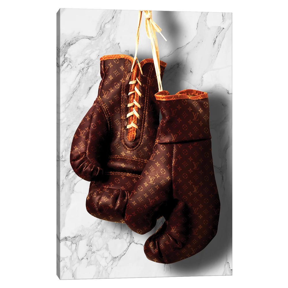LV-Boxing-Black-Framed-Canvas-Stretched-Wrapped-Canvas-Print-Wall-Art-Decor-1 Stretched Wrapped Canvas Print