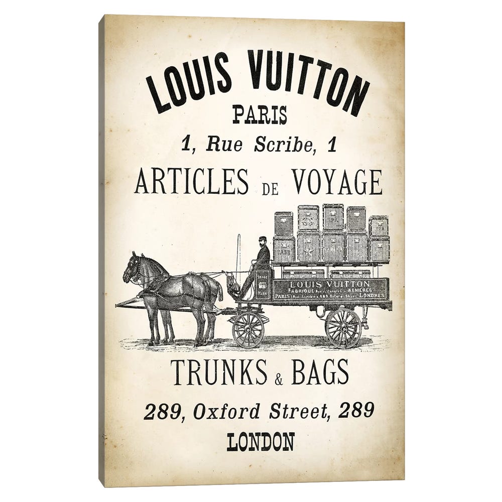 LV-Trunks-Bags-Black-Framed-Canvas-Stretched-Wrapped-Canvas-Print-Wall-Art-Decor-1 Stretched Wrapped Canvas Print