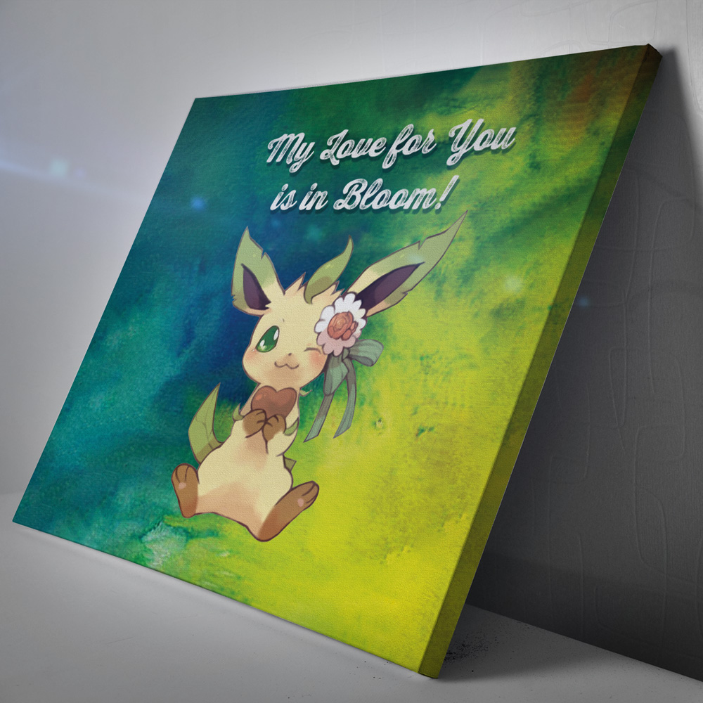 Leafeon-Bloom-Pokemon-Canvas-Poster-Print-Wall-Art-Decor-1
