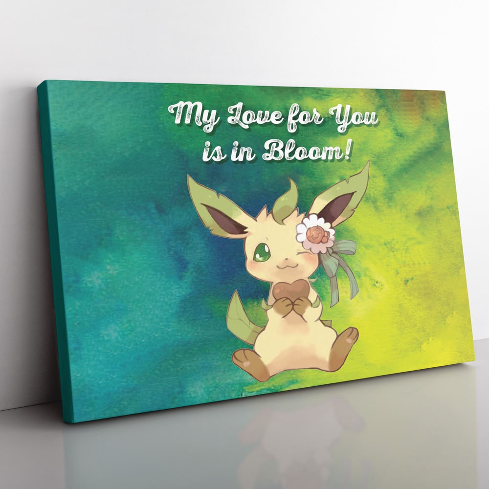 Leafeon-Bloom-Pokemon-Canvas-Poster-Print-Wall-Art-Decor Leafeon Bloom Pokemon Canvas Poster Print Wall Art Decor