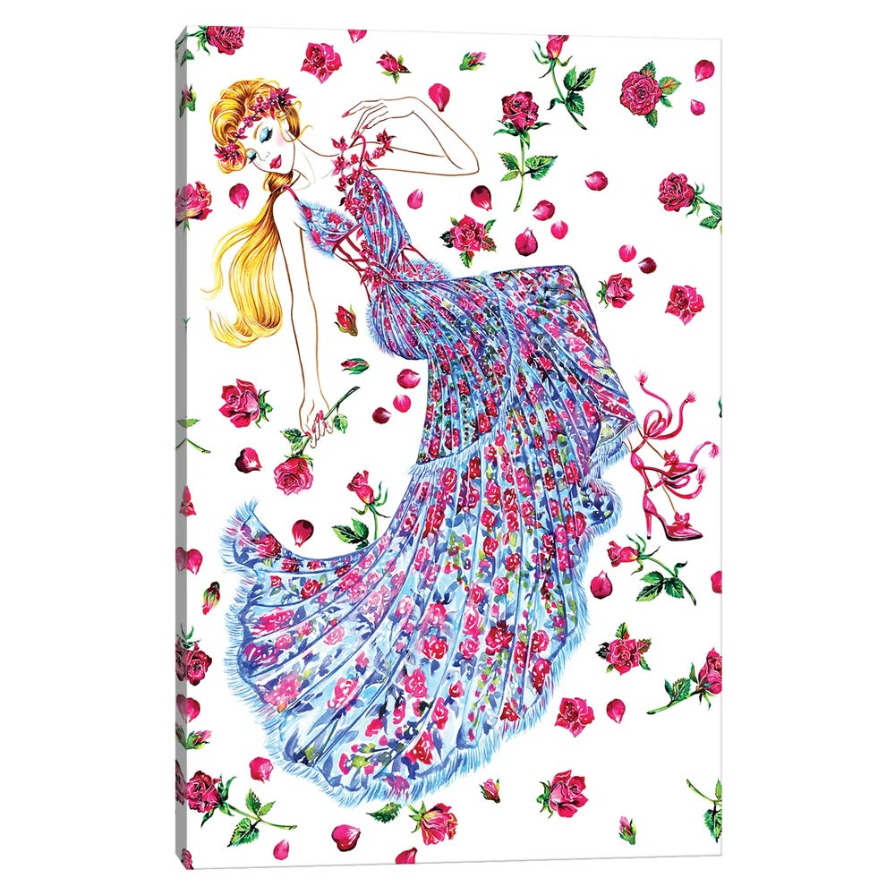 Let-Me-Dream-I-Versace-Black-Framed-Canvas-Stretched-Wrapped-Canvas-Print-Wall-Art-Decor-1 Versace - Black Framed Canvas