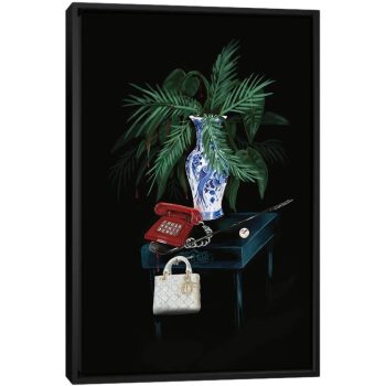 Lifestyle-Dior-Beauty In Black Chic - Black Framed Canvas