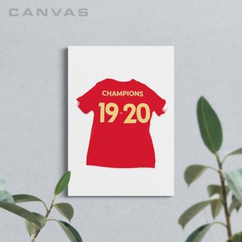 Liverpool Champions Shirt Canvas Poster Print Wall Art Decor