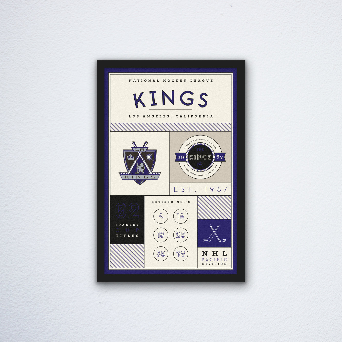 Los-Angeles-Kings-Stats-Canvas-Poster-Print-Wall-Art-Decor Los Angeles Kings Stats Canvas Poster Print - Wall Art Decor