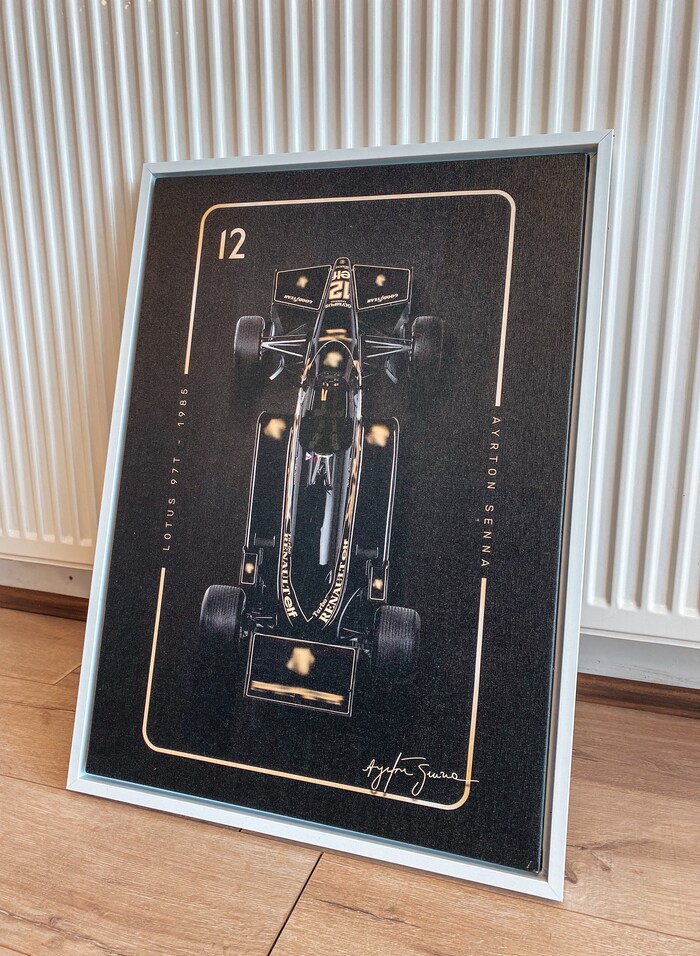Lotus-97T-Formula-One-Racing-Car-Ayrton-Senna-Stunning-Black-Estoril-1985-Formula-1-Poster-F1-Car-Canvas-Wall-Art-Decor-1