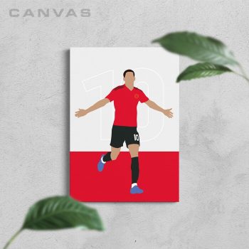 Marcus Rashford Manchester United Football Canvas Poster Print Wall Art Decor