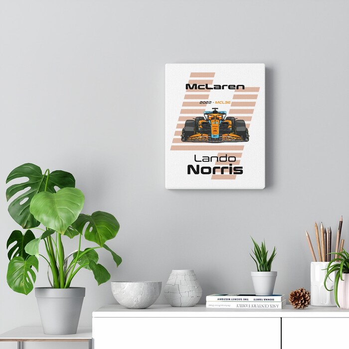 McLaren-Formula-1-2022-Lando-Norris-4-Racing-Car-MCL36-Canvas-Art-Print-Gift-for-F1-Fan-Formula-One-White-1