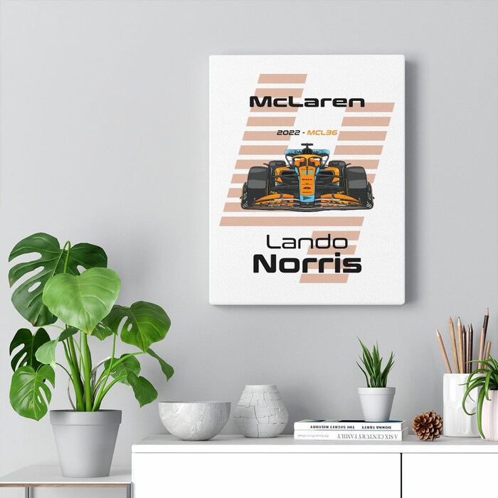 McLaren-Formula-1-2022-Lando-Norris-4-Racing-Car-MCL36-Canvas-Art-Print-Gift-for-F1-Fan-Formula-One-White-2