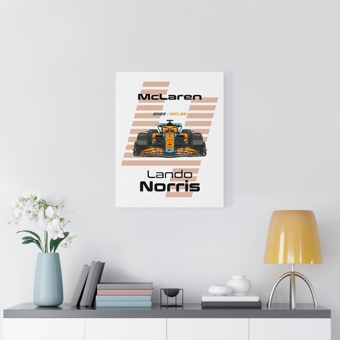 McLaren-Formula-1-2022-Lando-Norris-4-Racing-Car-MCL36-Canvas-Art-Print-Gift-for-F1-Fan-Formula-One-White-4