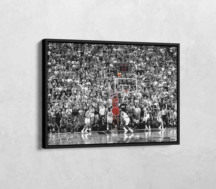 Michael-Jordan-Last-Shot-Michael-Jordan-Poster-Basketball-Canvas-Chicago-Bulls-Wall-Art-The-Final-Shot-6141998-NBA-Art-Wall-Art Michael Jordan Last Shot Michael Jordan Poster Basketball Canvas Chicago Bulls Wall Art The Final Shot 6/14/1998 NBA Art Wall Art