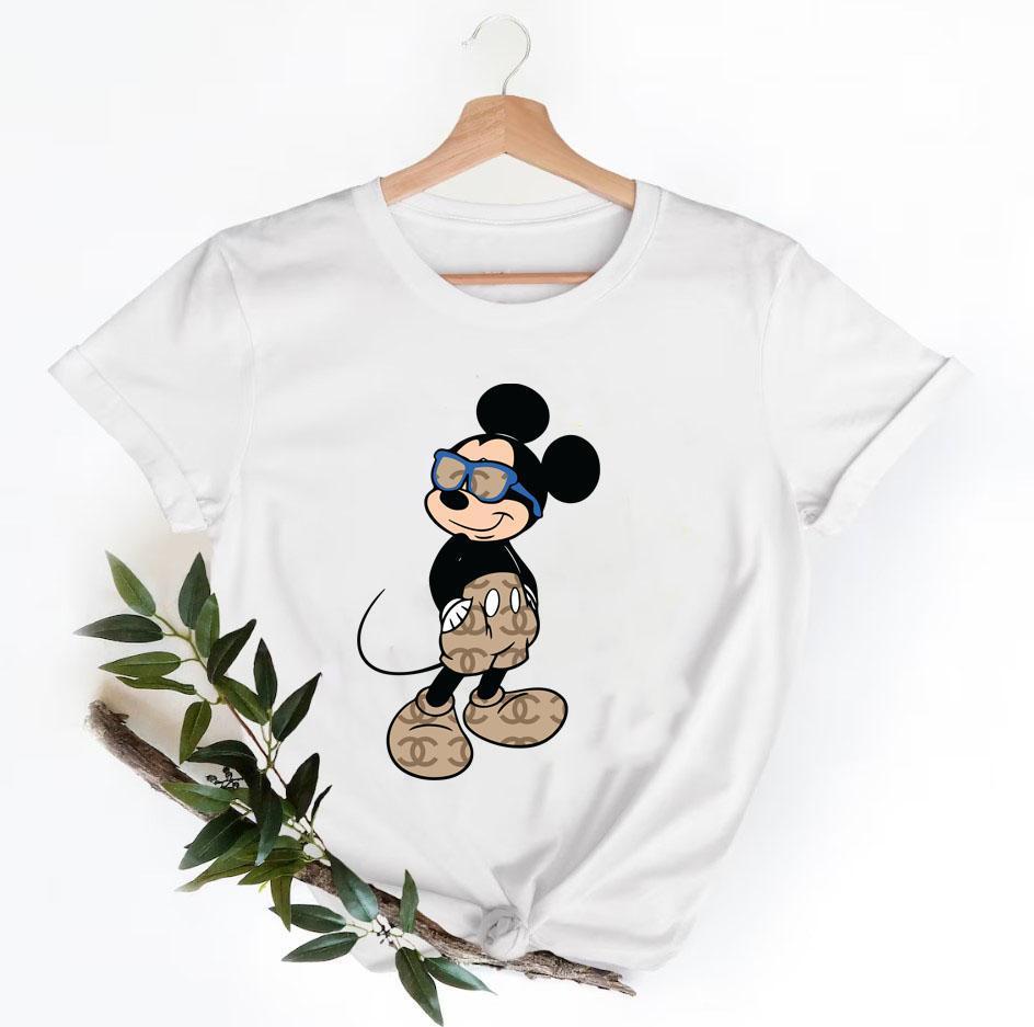 Mickey-Mouse-Chanel-Shirt-Chanel-Logo-T-Shirt-Unisex-Fashion-Chanel-Shirt-Chanel-Tee-Chanel-Luxury-Tshirt-LTS040 Mickey Mouse Chanel Shirt