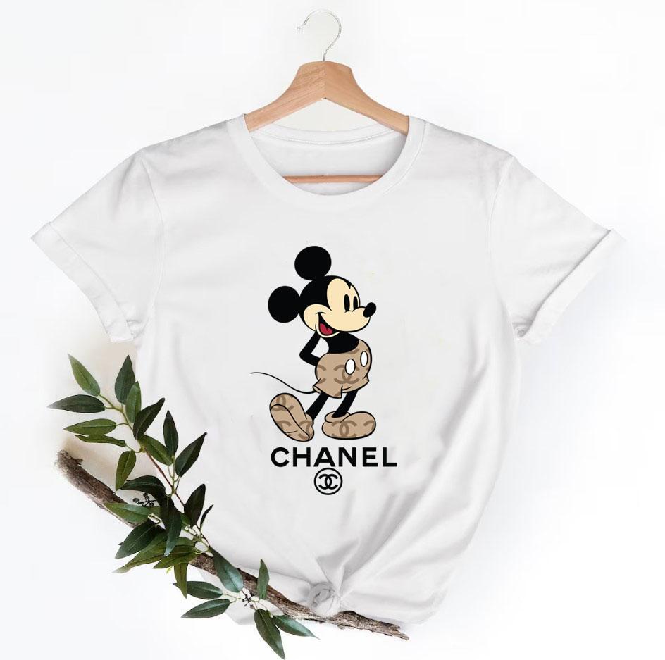 Mickey-Mouse-Chanel-Shirt-Chanel-Logo-T-Shirt-Unisex-Fashion-Chanel-Shirt-Chanel-Tee-Chanel-Luxury-Tshirt-LTS049 Mickey Mouse Chanel Shirt