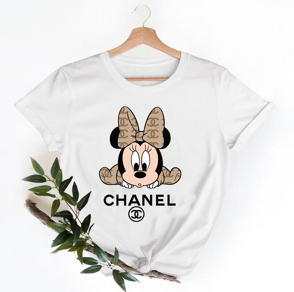 Minnie-Mouse-Chanel-Shirt-Chanel-Logo-T-Shirt-Unisex-Fashion-Chanel-Shirt-Chanel-Tee-Chanel-Luxury-Tshirt-LTS045 Minnie Mouse Chanel Shirt