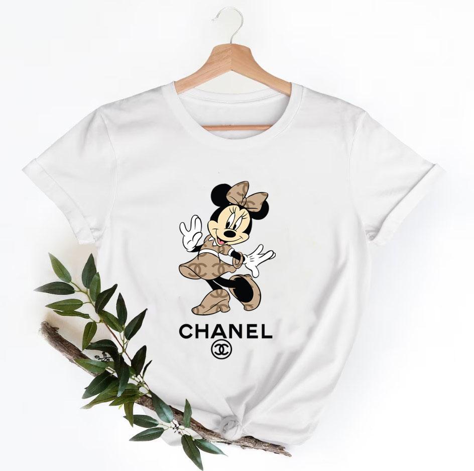 Minnie-Mouse-Chanel-Shirt-Chanel-Logo-T-Shirt-Unisex-Fashion-Chanel-Shirt-Chanel-Tee-Chanel-Luxury-Tshirt-LTS046 Minnie Mouse Chanel Shirt