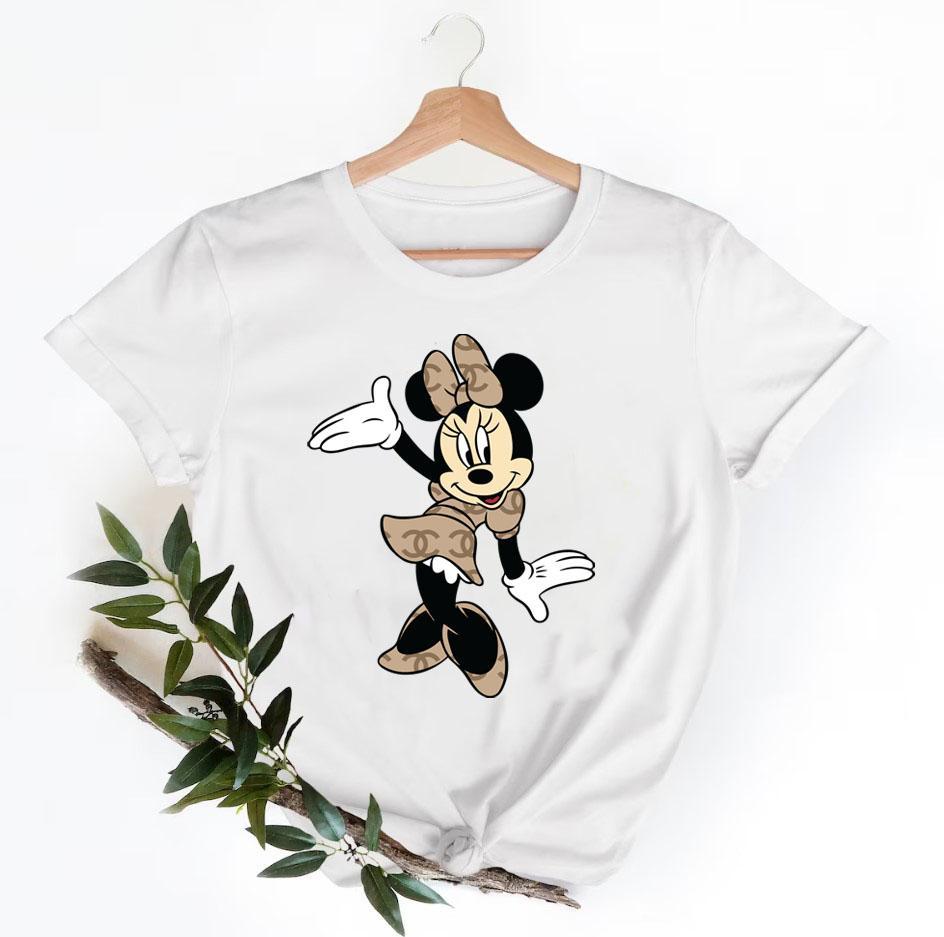 Minnie-Mouse-Chanel-Shirt-Chanel-Logo-T-Shirt-Unisex-Fashion-Chanel-Shirt-Chanel-Tee-Chanel-Luxury-Tshirt-LTS047 Minnie Mouse Chanel Shirt