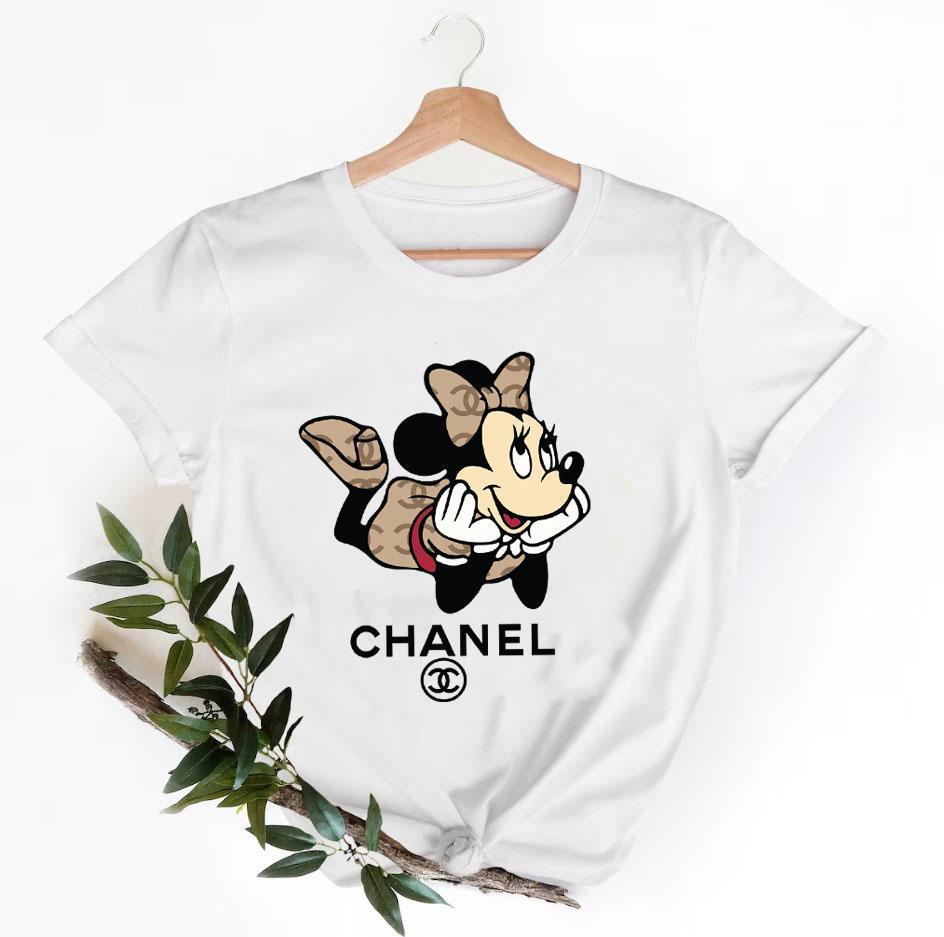 Minnie-Mouse-Chanel-Shirt-Chanel-Logo-T-Shirt-Unisex-Fashion-Chanel-Shirt-Chanel-Tee-Chanel-Luxury-Tshirt-LTS048 Minnie Mouse Chanel Shirt