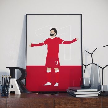 Mo Salah Liverpool Football Canvas Poster Print Wall Art Decor