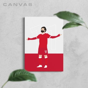 Mo Salah Liverpool Football Canvas Poster Print Wall Art Decor