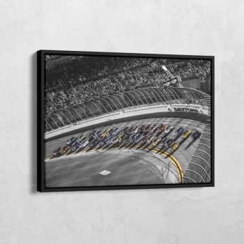 Nascar Race Track Daytona International Speedway Canvas Daytona 500 Nascar Poster Nascar Canvas Racing Car Decor Sports Canvas Decor