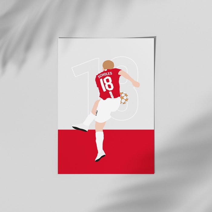 Paul-Scholes-Manchester-United-Football-Canvas-Poster-Print-Wall-Art-Decor-1