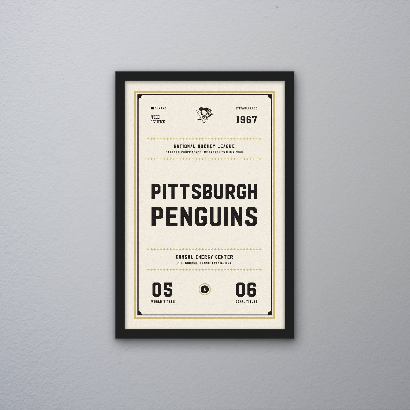 Pittsburgh-Penguins-Ticket-Canvas-Poster-Print-Wall-Art-Decor Pittsburgh Penguins Ticket Canvas Poster Print - Wall Art Decor