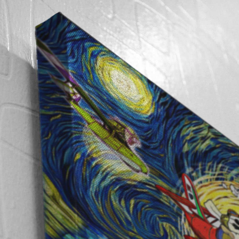 Porco-Rosso-Starry-Night-Studio-Ghibli-Canvas-Poster-Print-Wall-Art-Decor-2