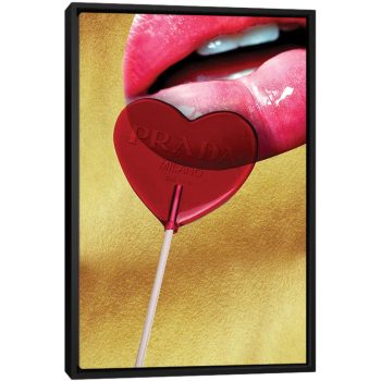 Prada Lollipop - Black Framed Canvas