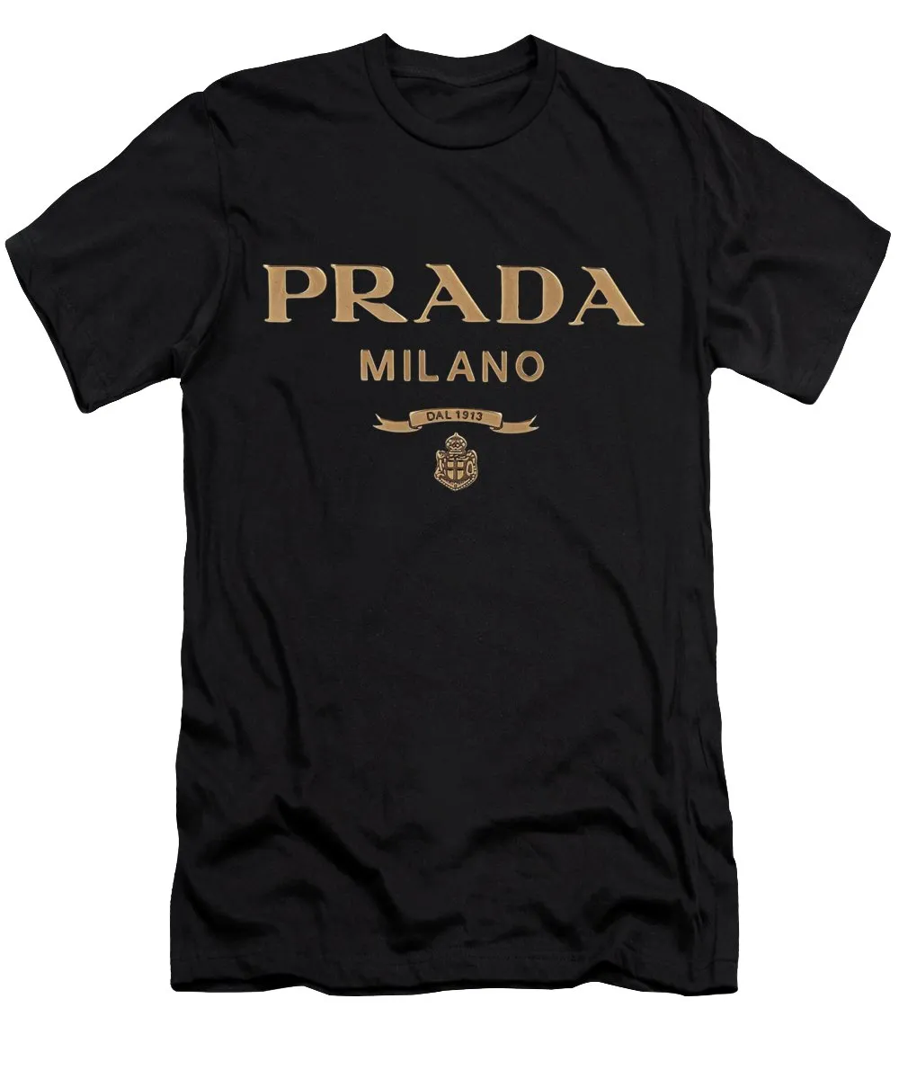 Prada-Milano-Black-Luxury-Brand-Unisex-T-Shirt-Kid-T-Shirt-LTS026 Prada Milano Black Luxury Brand Unisex T-Shirt Kid T-Shirt LTS026