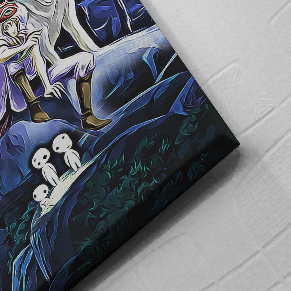 Princess-Mononoke-Starry-Night-Studio-Ghibli-Canvas-Poster-Print-Wall-Art-Decor-3