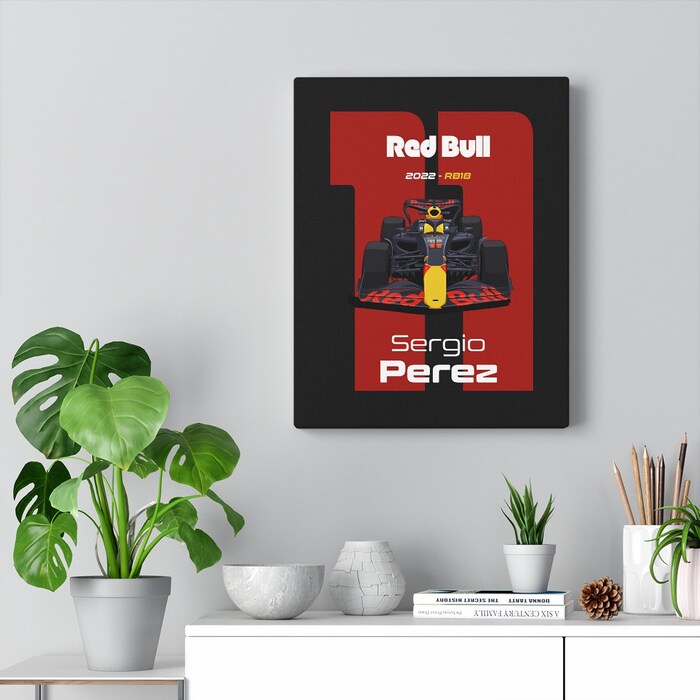 Red-Bull-Racing-Formula-1-2022-Sergio-Perez-11-Racing-Car-RB18-Canvas-Art-Print-Gift-for-F1-Fan-Formula-One-Black-1