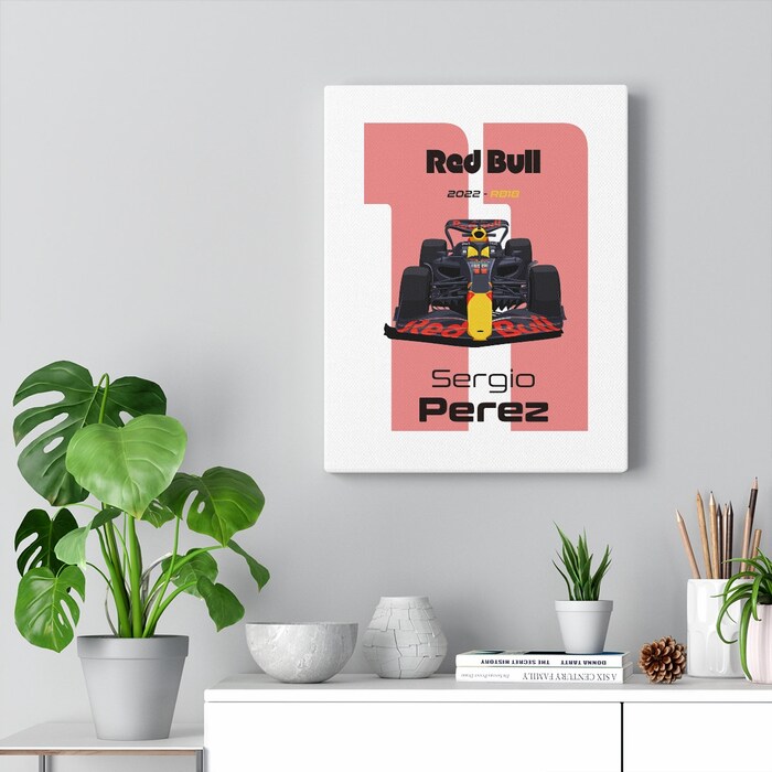 Red-Bull-Racing-Formula-1-2022-Sergio-Perez-11-Racing-Car-RB18-Canvas-Art-Print-Gift-for-F1-Fan-Formula-One-White-2