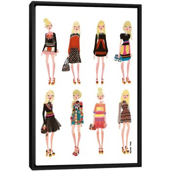 Red Valentino - Black Framed Canvas