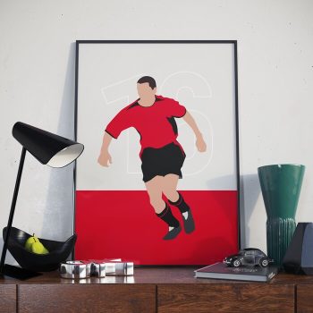 Roy Keane Manchester United Football Canvas Poster Print Wall Art Decor