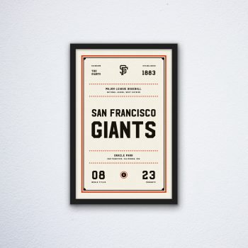 San Francisco Giants "Day & Night" Canvas Poster Print - Wall Art Decor